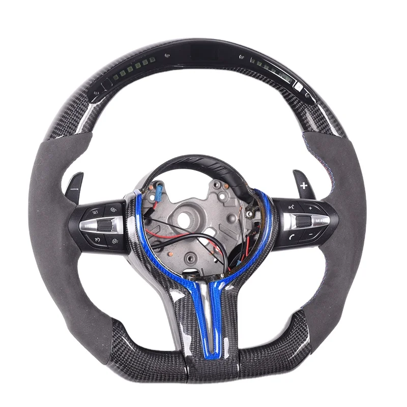 Hot Sell Carbon Fiber Racing Car Steering Wheel For Bmw M5 M6 F18 F11 F12 F13
