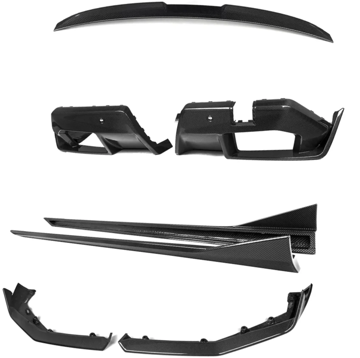 Hot Selling Dry Carbon Fiber Body Kit Bumper Side Skirt Front Lip Diffuser For Bmw 5 Series M5 G90 G99 Mp Style Body Kit