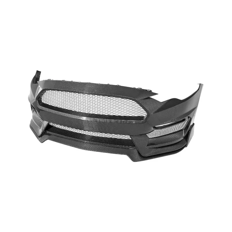 Icooh Gt350 Styler Real Carbon Fiber Fibre Front Bumper For Ford Mustang S550.2 Bodykit 2018-2023