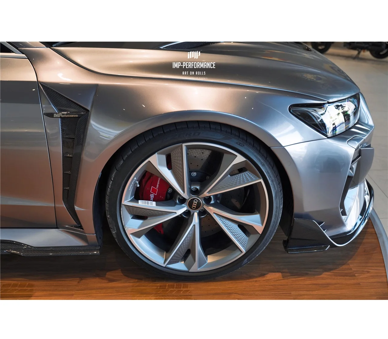 Imp Performance For 2019-2024 Rs6 Avant Rs7 C8 Front Fender Body Kit Partial Carbon Fiber