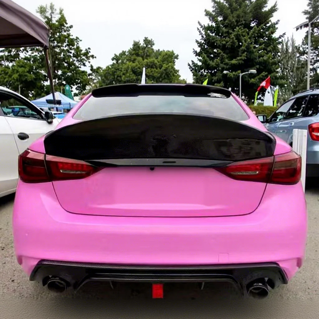 Infiniti Q50 2014+ Real Carbon Fiber Spoiler Large Duck Bill Trunk Wing