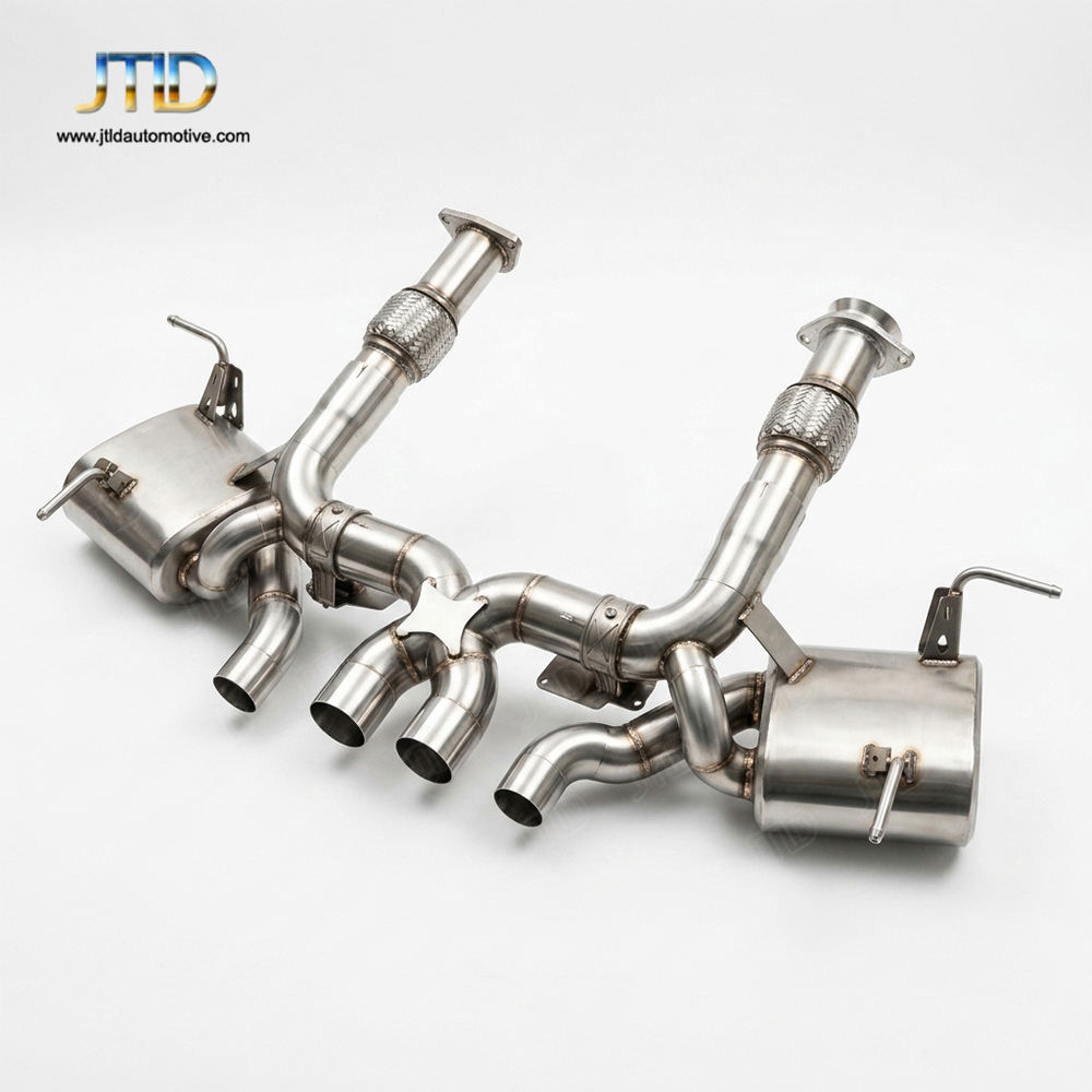 JTLD Stainless Steel Catback Exhaust System Incorporating OEM Valve Control Setup for Chevrolet Corvette C8 Z06 2023+