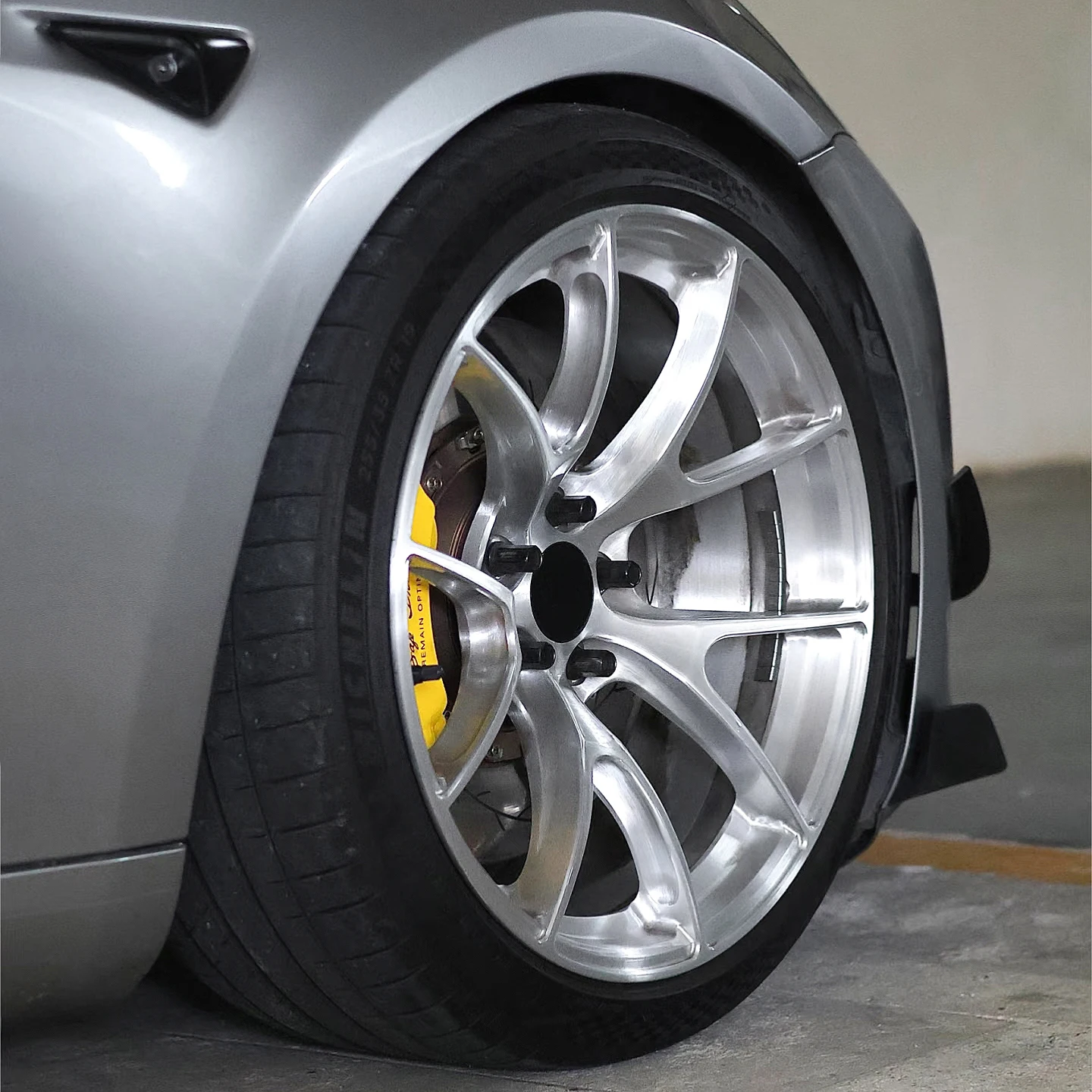 Ke Brushed Silver Forged Wheel Monoblock Hub Passenger Car Odm Oem Custom Alloy Rim For Luxury Car