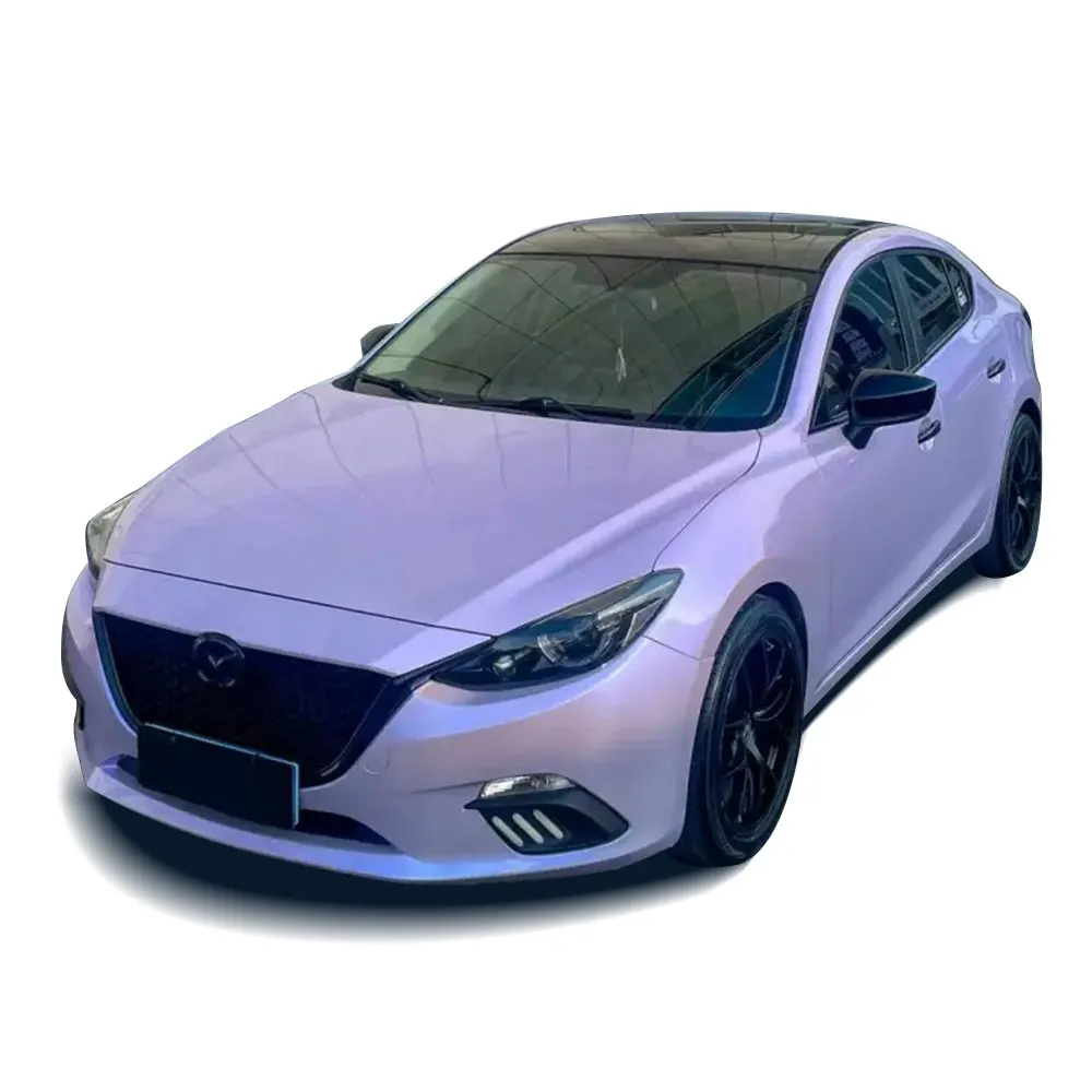 Kooppf Gloss Tpu Silver Purple Color Ppf High Gloss Paint Protection Film Car Wrapping 1.52*16m