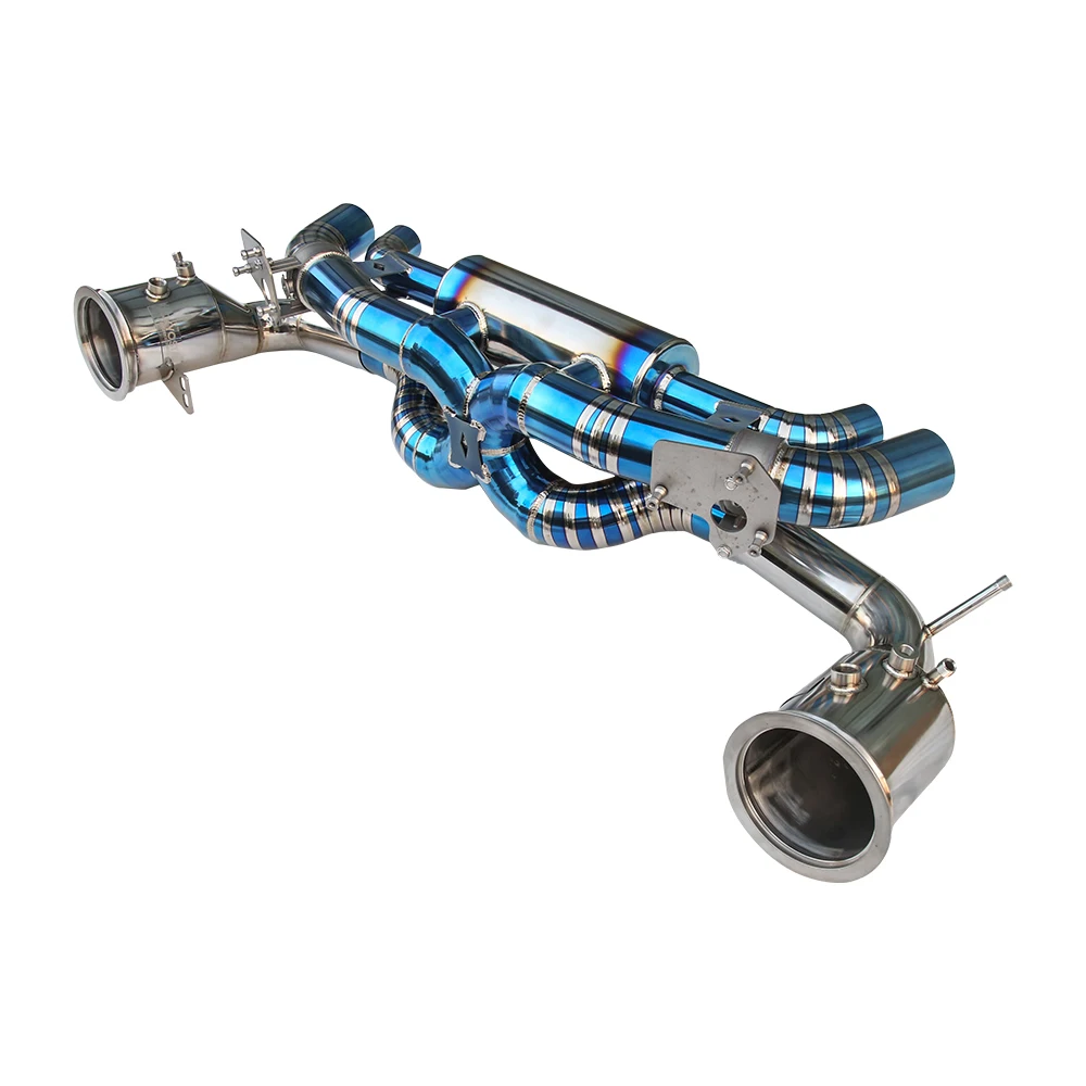 Kyostar Racing Titanium Valved Exhaust Catback With Downpipes For Porsche 911 992 2019+ 3.0l