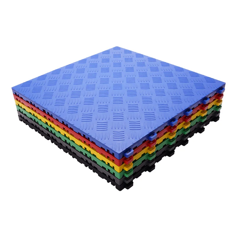 Modern Design Solid Pp Indoor Garage Floor Mat Tiles Click Water Resistant Eco-friendly For Car