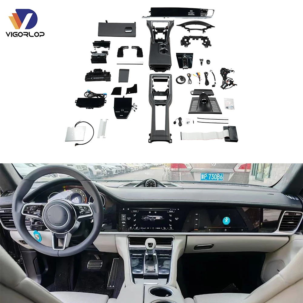 Modifications Car Interior Conversion Kit For Porsche Panamera 970 2010-2016 Upgrade To 971 Interior 13 Piece Set