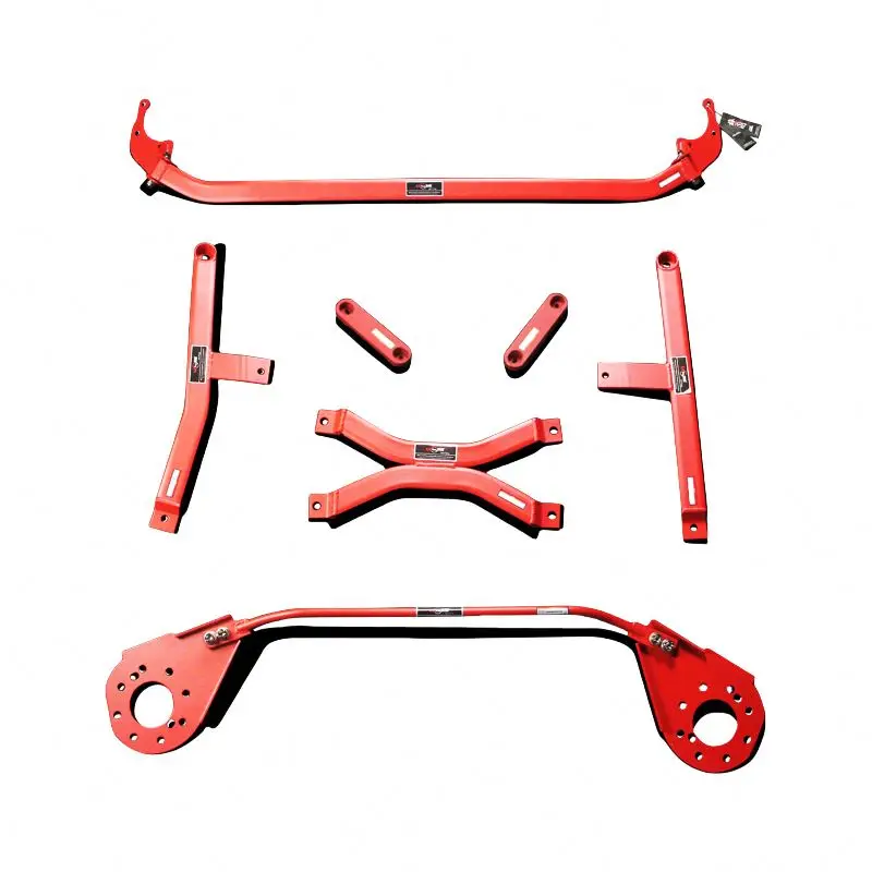 New Aluminum Alloy Front Strut Bar Strut Brace Kit Sway Bar Body Kit For For Vios
