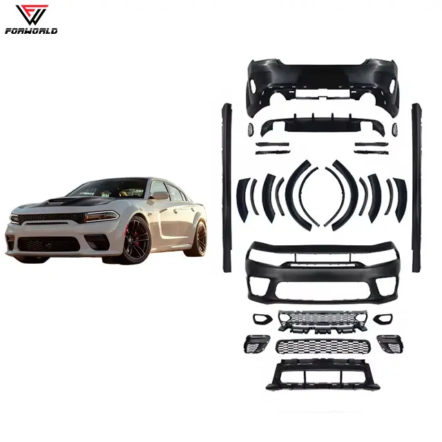 New Condition Manufacturing For Dodge Charger 2015-2023 Srt Car Full Wide Body Kit With Front &