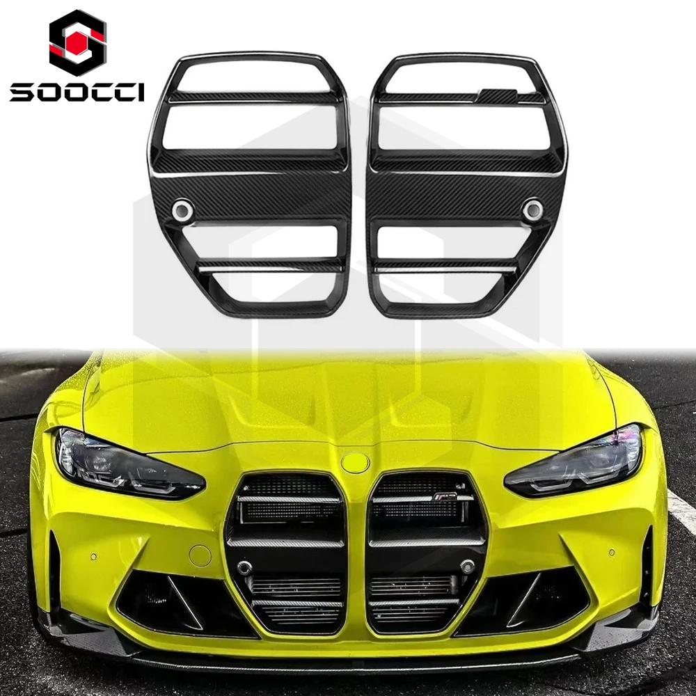 NEW Dry Carbon Fiber ST Style G82 M4 Grill for BMW G80 G8X M3 G82 G83 M4 Front Bumper Double Kidney Center Mesh Grille Body Kit (verbatim title; product rating 5.0, 2 reviews)