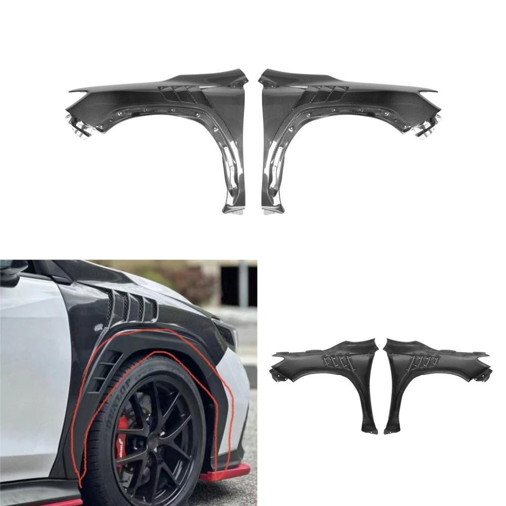 New Nigaiah Real Carbon Fiber Front Side Bumper Fender Trims For Impreza Wrx/vbh 12th Gen Includes