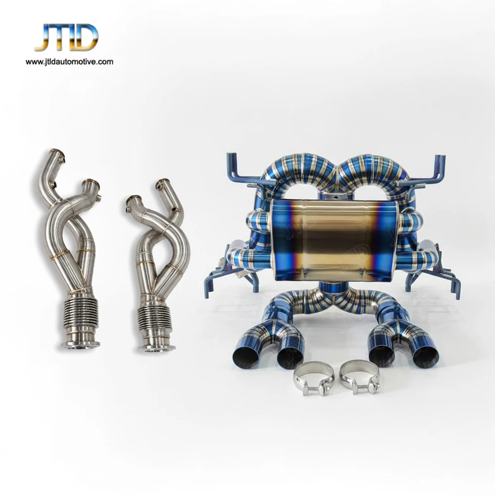Newest High Performance Full Exhaust System For Lamborghini Revuelto Newest Downpipe And Titanium
