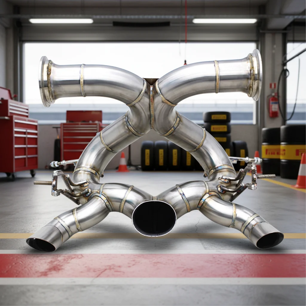 Oem Catback Exhaust Pipes For Bugatti Veyron W16 8.0t 2006-2015 Racing Stainless Steel 1.5mm Thick