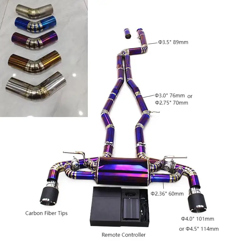 Oem For A90 A91 Mk4 Mk5 Exhaust Catback System With Carbon Fiber Tip For Toyota Supra J29 3.0t