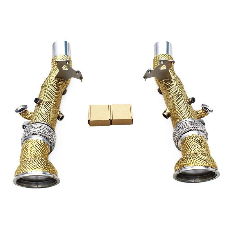 Oem Heat Shield Free Flow Exhaust Pipes For Ferrari 296 Gtb V6 3.0t 2021-2024 Exhaust Downpipe