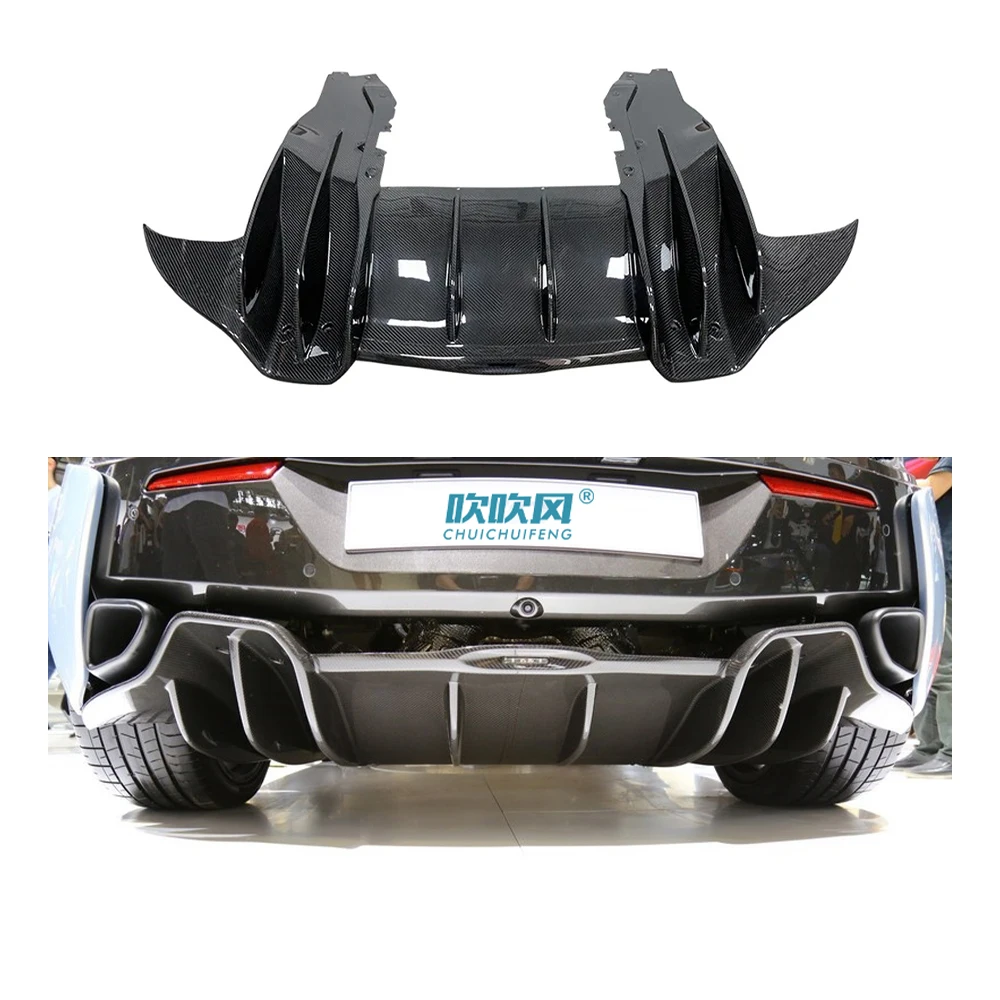 Oem Style Dry Carbon Fiber Body Kit Rear Bumper Lip Diffuser Spoiler For Mclaren 540c/570s/570gt