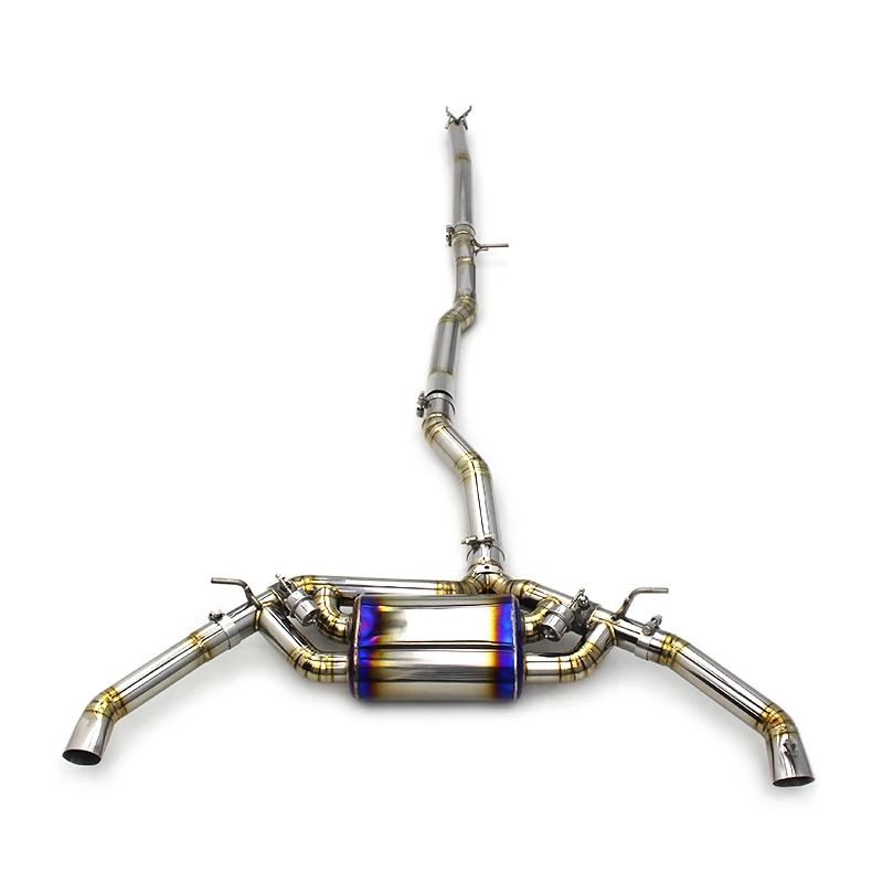 Oem Titanium Exhaust Catback System For Mercedes-benz Cla45 Amg 2.0t 2014-2019 Performance Valved