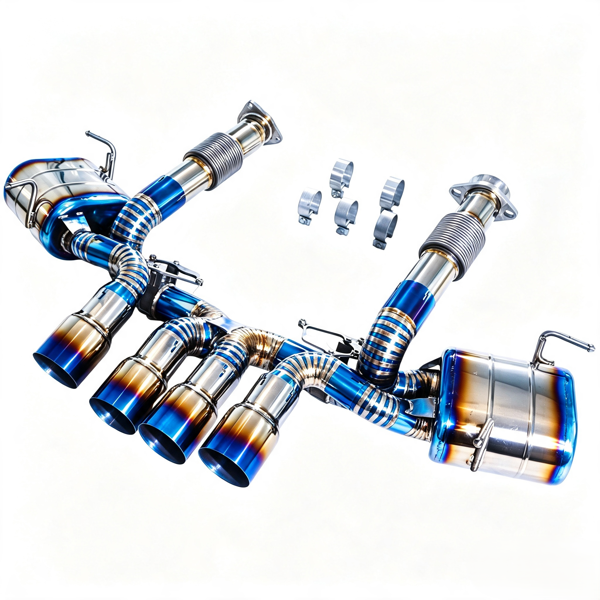 OEM-valve Compatible Exhaust Pipe for Chevrolet Corvette C8 Z06 5.5L High-Performance Muffler