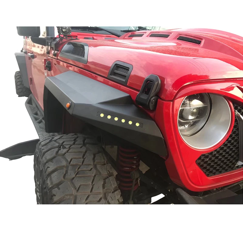 Offroad Accessories Fender Flare With Lights For Wrangler Jl 2018+