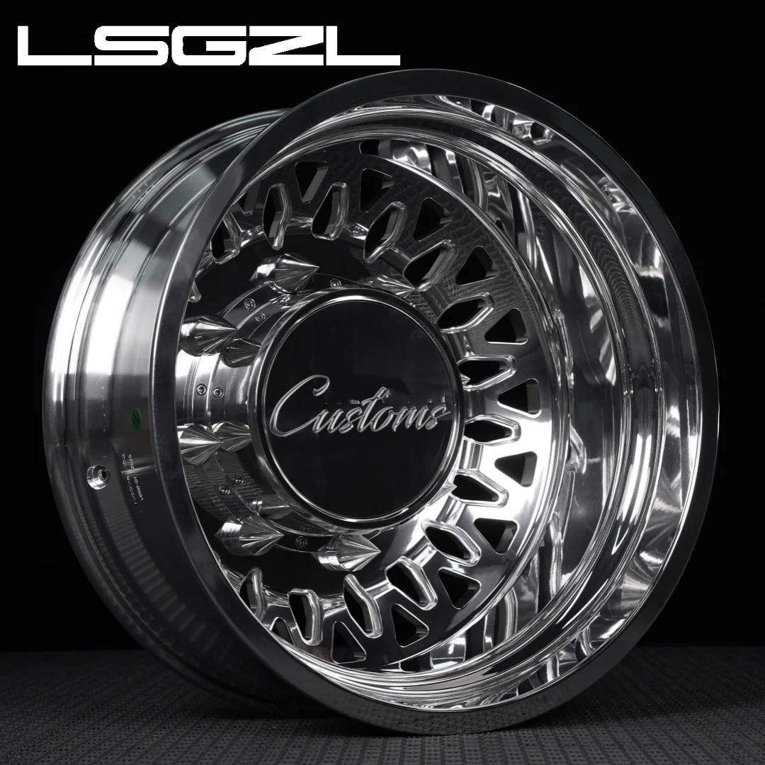 Polished Aluminum Deep Dish Forged Wheel Chrome 8 Lug 10 Lug 6 Lug Pattern For Chevy Silverado1500