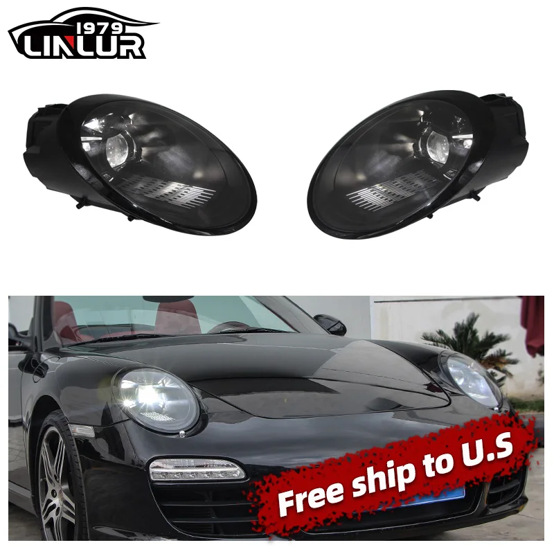 Porsche 911 997 2004-2011 Headlights Upgrade To 992 2023 PDLS LED
