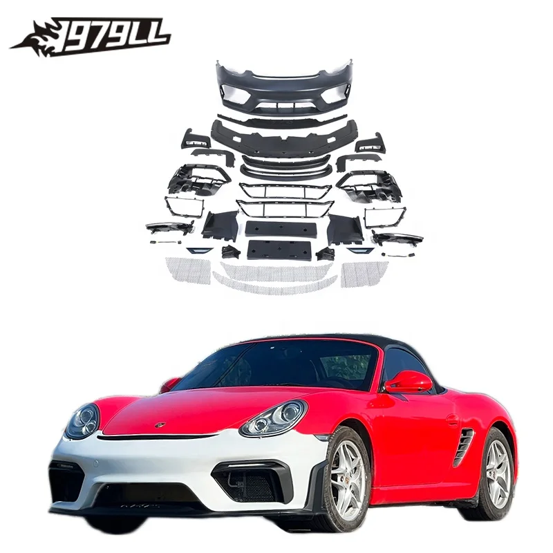Porsche 987 Boxster Cayman Front Bumper Upgrade To GT4RS Body Kit 2009-2012