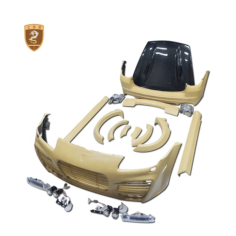 Porsche Cayenne 957 Body Kit Tr Style 2008-2010 Year Front Bumper Side Skirts Wheel Eyebrow