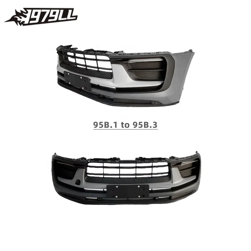 Porsche Macan 95B Front Rear Bumper Upgrade To 2024 95B.3 Turbo Body Kit 2015-2019