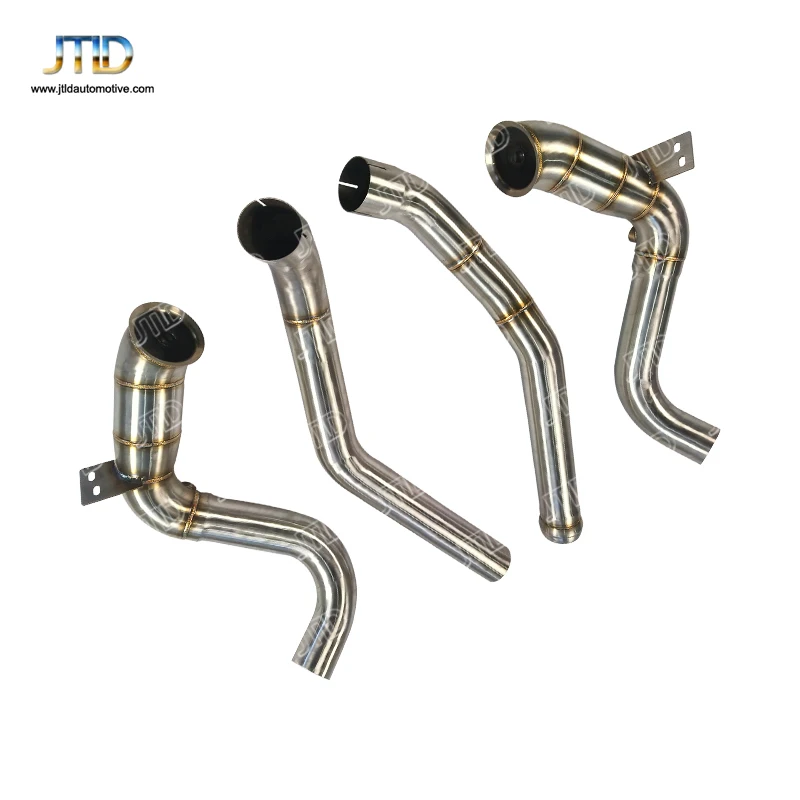 Premium Stainless Steel Smooth Pipe Design For V8 4.0t Vehicle Fitment Front Exhaust Pipe For Aston