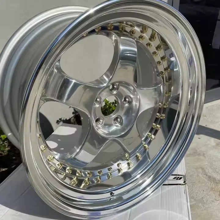 Rcsr 18-20 Inch 5x114.3 5x120 3-piece Silver Chrome Forged Aluminum Alloy Wheels Aftermarket Rims For Passenger Cars