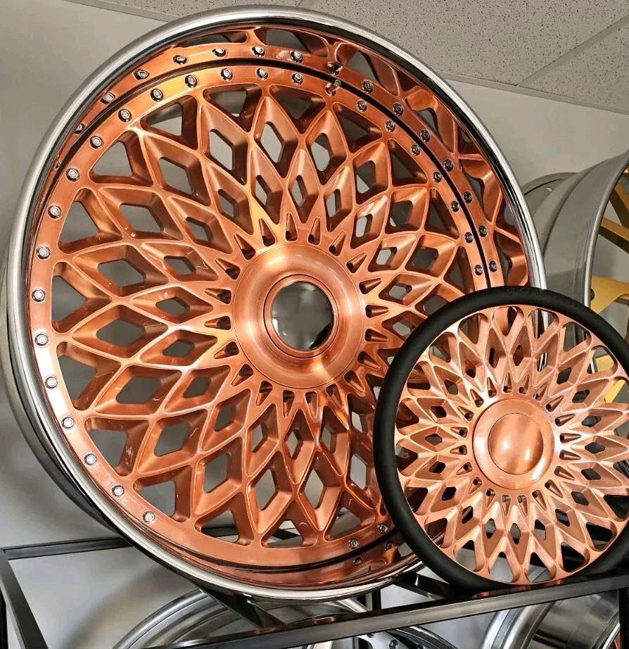 Rcsr 2 Piece Polish Deep Lip Forged Wheels 22 24 26 Inch Deep Dish Passenger Car Wheels For Classic Carfor Chevrolet Impala