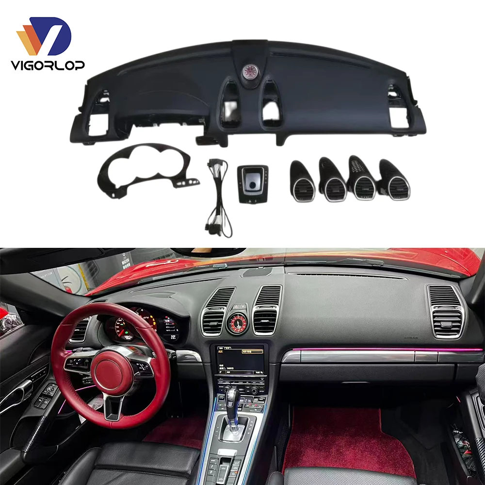 Replacement Upgrade Plastic Car Digital Dashboard Panel For Porsche Cayman 981 2011-2015 Upgraded To 718