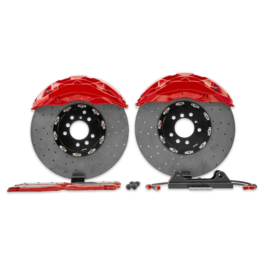 Retrofit Upgrade Car Brake System Carbon Ceramic Brake Disc 10 Pot Caliper For Toyota Lc200 Lc300