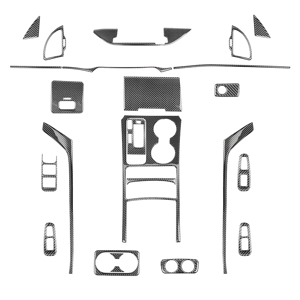 Shasha Carbon Fiber Interior Full Set Accessories For Kia Stinger 2019-2023