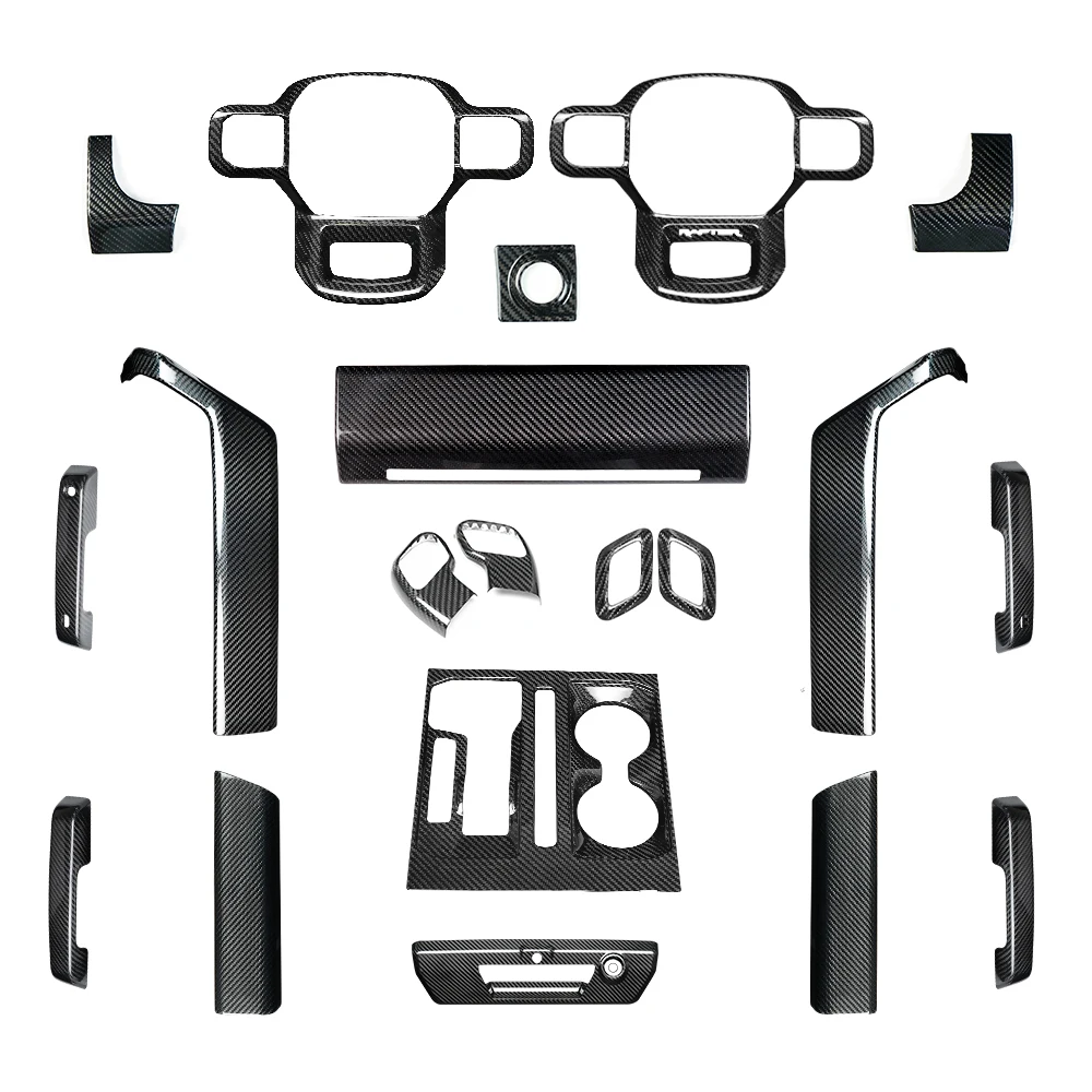 Shasha Full Dry Carbon Fiber Interior Trim Kit For Ford F150