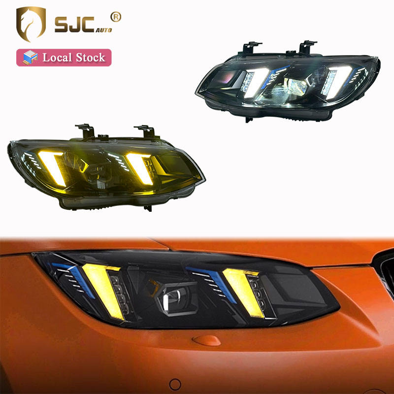 SJC Auto Car Headlight for BMW M3 E93 2010-2013 Yellow and White Dual Color Snake Eyes Style LED Headlight (YAA-MN-0362-07)