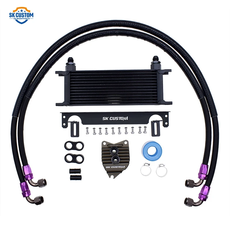 Sk Custom Aluminum Transmission Oil Cooler Kit For Audi A3 Volkswagen Golf8 2.0 Tdi Leon Octavia