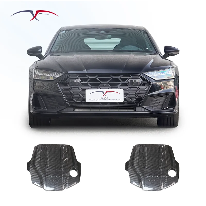 Suitable For Audi B9 C8 Rs4 Rs5 S4 S5 S6 S7 A6 A7 3.0t Car Modification Carbon Fiber Engine Hood Engine Intake System Kit