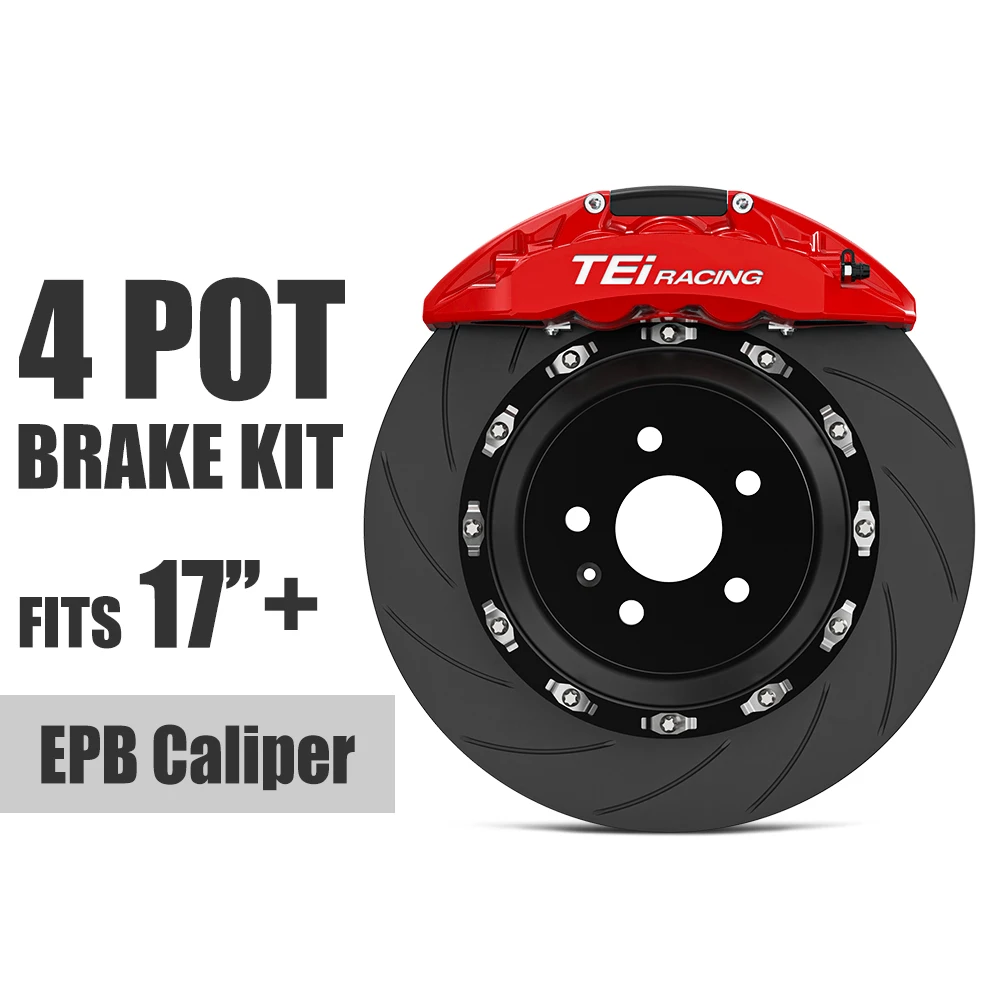 Tei Brakes P4+explore 4 Pot Split Forged Caliper Rear Bbk Epb System 330-380mm Rotor For Keep Car Epb Function