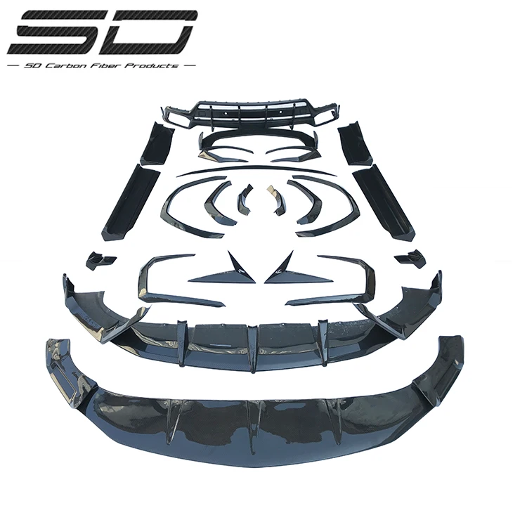 Top Quality Carbon Fiber Rear Spoiler Tc Style Front Lips Car Body Kit For Lambo Urus Auto Body Parts