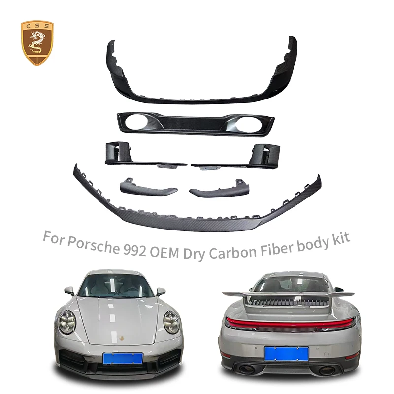 Tuning 992.2 Oem Style Conversion Body Kit For Porsche 911 Upgrade Auto Parts Carbon Fiber Front