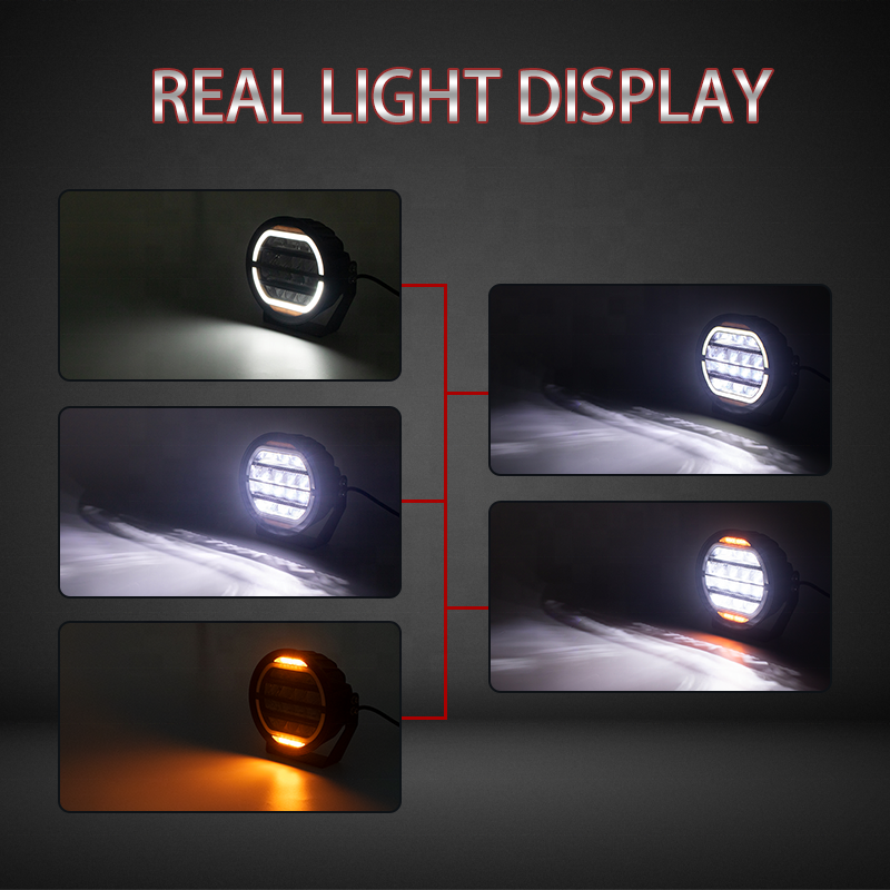 Universal LED Work Driving Lights - 5/7/9 Inch, Spot/Amber, Off-Road | LED Pods & Ditch Lights — photo 3