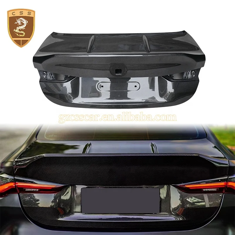 Upgrade Facelift Csl Style Carbon Fiber Rear Boot Lids Trunk Cover For Bnw M3 M4 G80 G82 G83