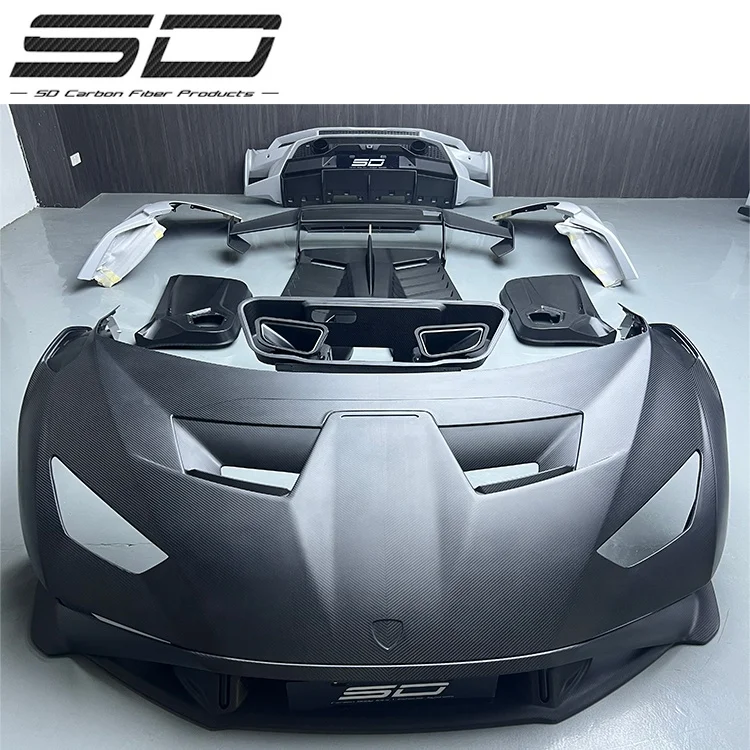 Upgrade Sto / Oem Style Full Dry Carbon Fiber Body Kit For Lamborghini Huracan Bodykit