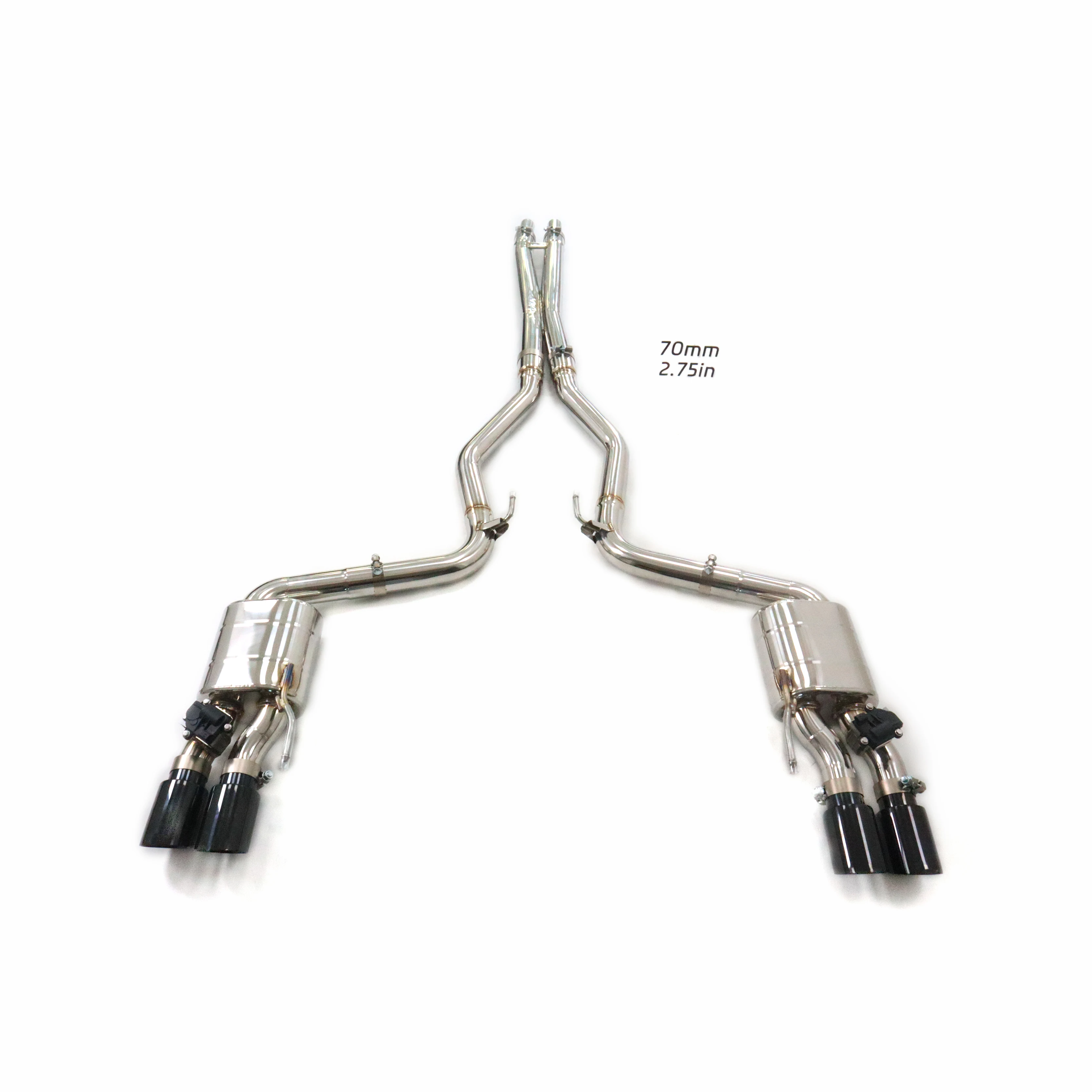 Valvetronic Exhaust Stainless Steel Pipes For Ford Mustang 3.7l Exhaust Catback With Valve Muffler Auto Performance Parts
