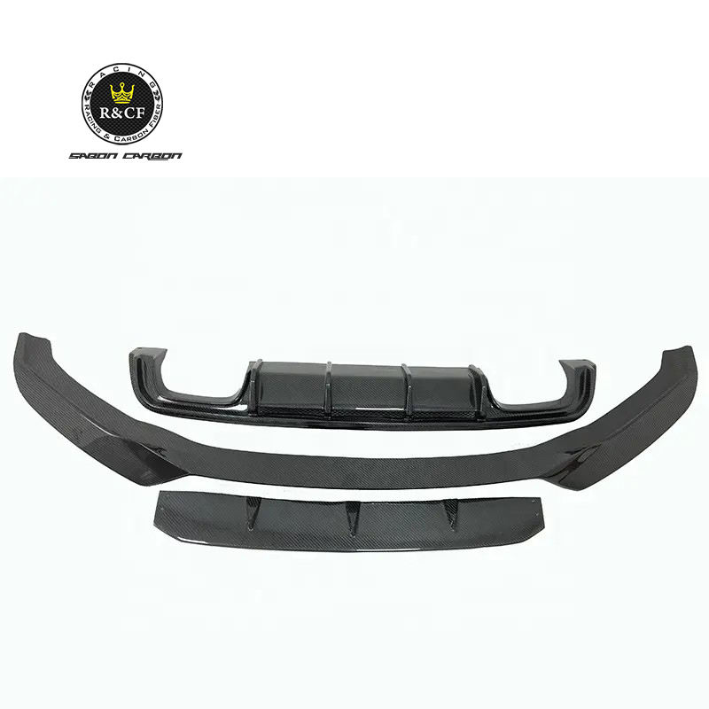 VOR Style Carbon Fiber Front Bumper Lip Side Skirts Spoiler Rear Diffuser Body Kit for BMW X5M F85