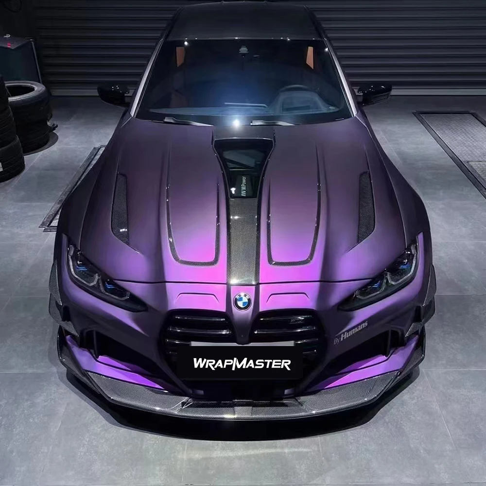 Wrapmaster Ultra-matte Ultimate Flat Magic Dark Purple Car Vinyl Wrap Vehicle Car Wrap Auto Wrapping Film
