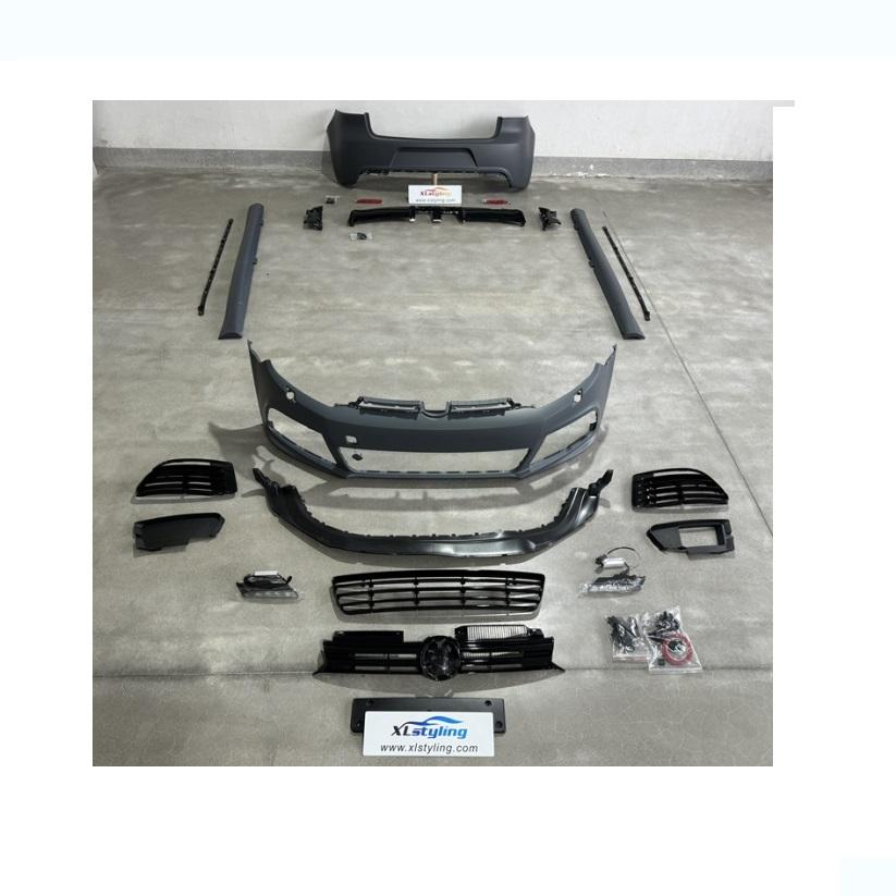 XLstyling Full Body Kit Car Bumpers Facelift Kit Upgrade Bodykit Fit for Golf 6 R20
