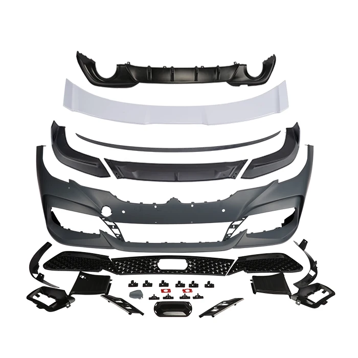 Yofer High Quality Universal Auto Bodykit Car Front Lip Rear Diffuser Spoiler Bumper For For Bmw3