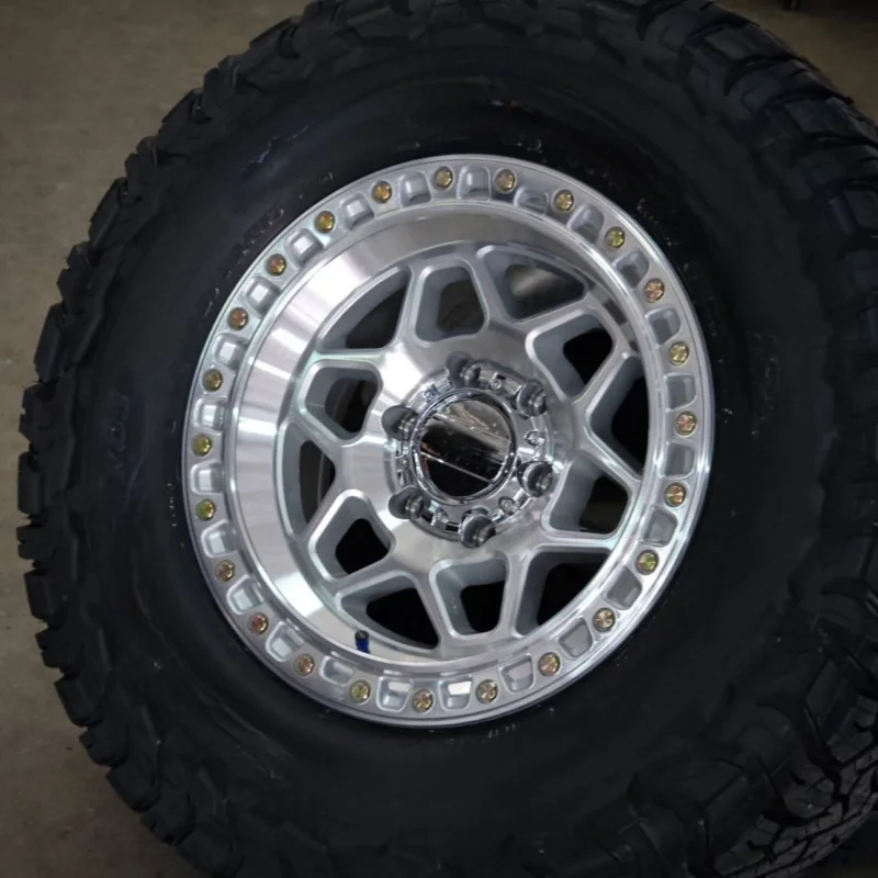 Zxmm Custom Kmc Offroad 17x9 6x139.7 Car Rim Passenger Car Wheels 17inch Beadlock 6 Lug Chevy Truck Wheels For Truck